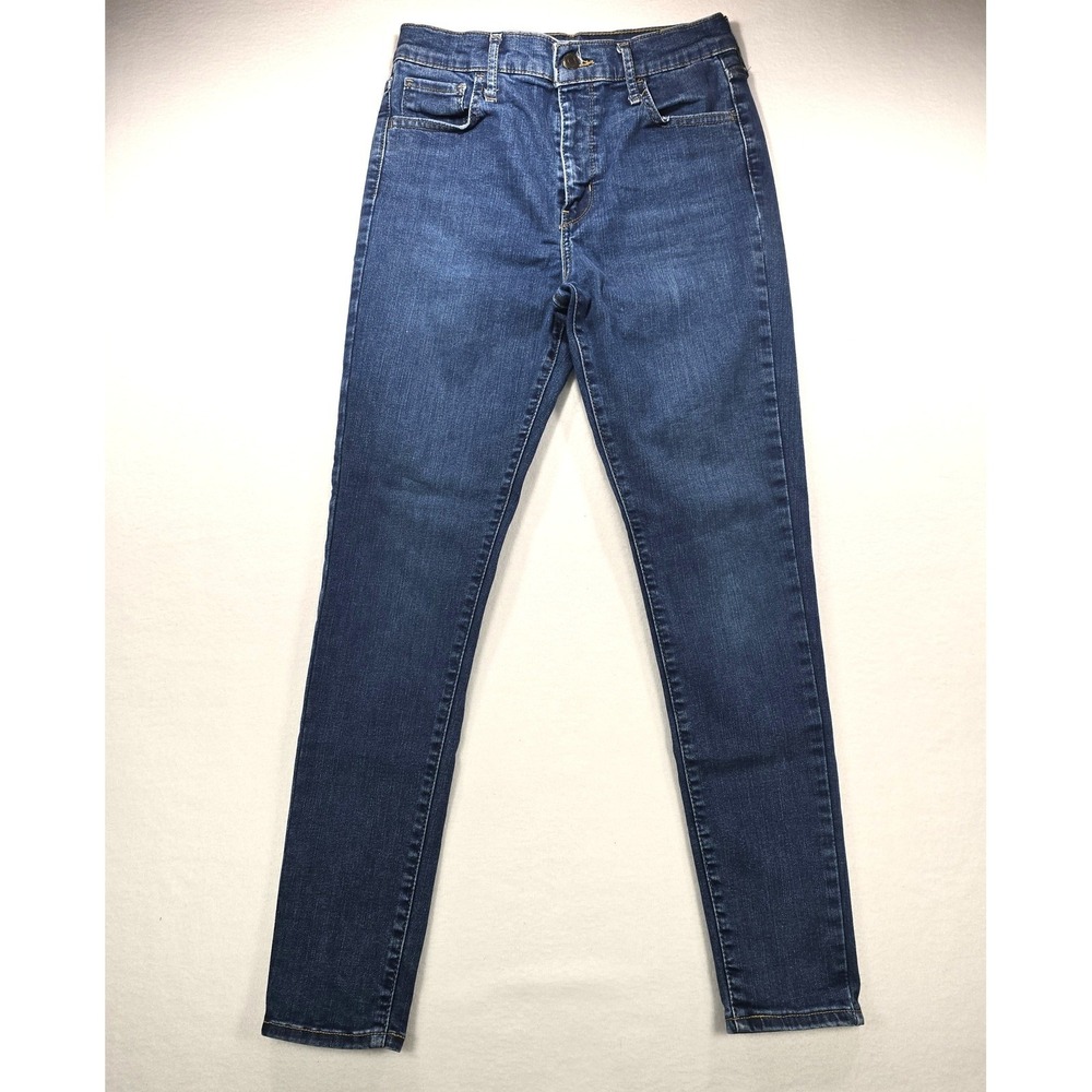 Levis 720 High Rise Super Skinny Jeans Womens 29 Dark Wash Blue Denim